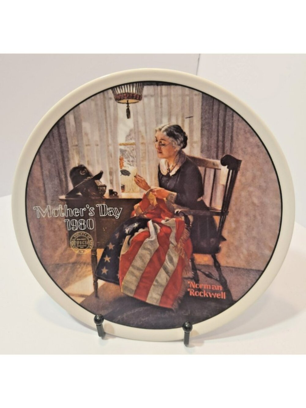 Knowles Norman Rockwell "A Mother's Pride" Mother's Day 1980 Collector Plate